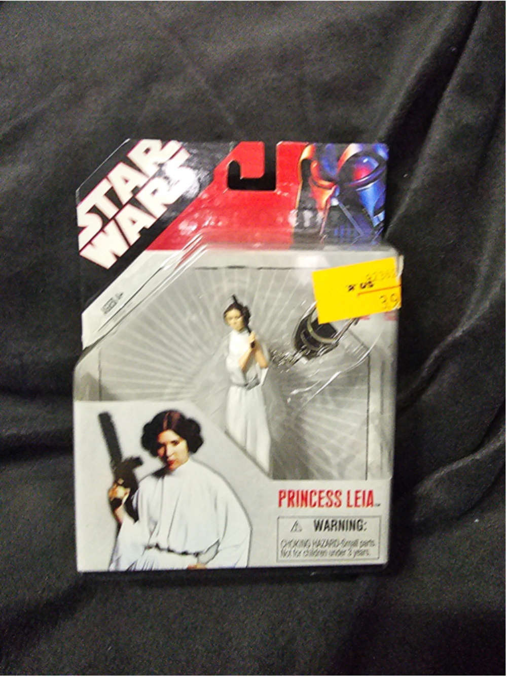 Star Wars Princess Leia Keychain Action Figure One Size White Black